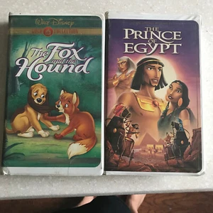 Lot of 8 Disney Childrens Movies VHS VCR Tapes in Clamshell Cases Fox & Hound + - Bild 1 von 8