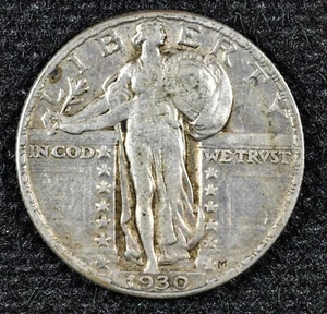 1930  Standing Liberty Silver Quarter  - Picture 1 of 2
