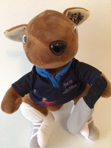 T20 Cricket Kangaroo Plush ICC CWC Australia 2020 30cm Soft Toy With Bat & Tee - Picture 1 of 10
