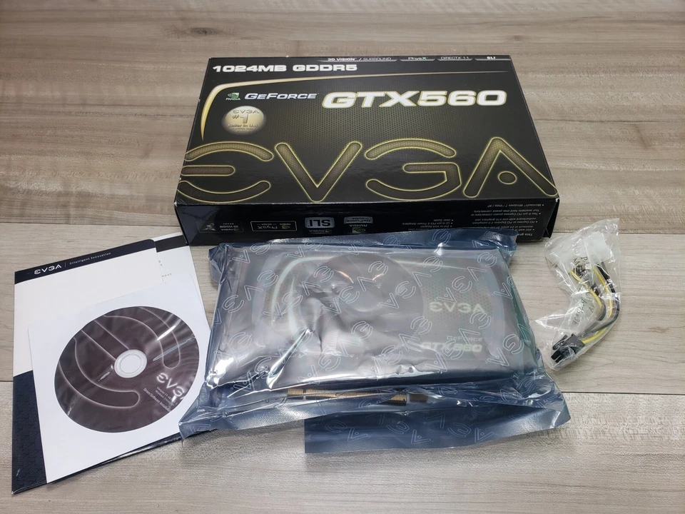 unused! EVGA NVIDIA Geforce GTX 560 SC 1GB GDDR5 PCIe Video Card 01G-P3-1460-KR - Image 1 of 4