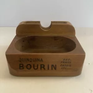 Vintage Sabot Boite à cartes Publicitaire Quinquina Bourin En Bois - Bild 1 von 6
