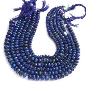 1 Strang schöne Lapislazuli Rondelle facettierte Perlen, 11 Zoll, 7 mm-9 mm Edelsteine - Bild 1 von 2