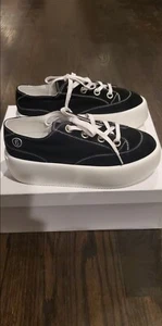 margiela MM6 platform sneakers, black suede, size 38.5 womens - Picture 1 of 7