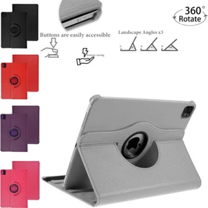 Drehbare Hülle für iPad Pro 11" 2022 4. 3. 2. 1. Gen Leder Smart 360 Cover - Bild 1 von 16