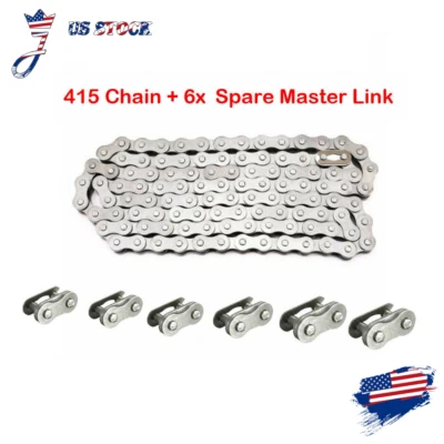 415 Chain Heavy Duty For 2-Stroke 49cc 66cc 80cc Motorized Bicycle DH415 110L - Imagem 1 de 4