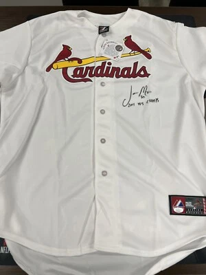Jason Motte Autographed Majestic Replica Jersey Inscribed 2011 Ws Champs JSA — 第 1/3 张图片