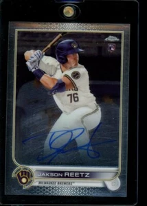 2022 Topps Chrome #RA-JRE Jakson Reetz Rookie Autographs - Picture 1 of 2
