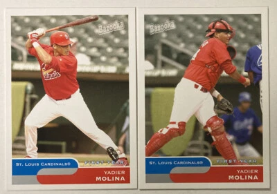 Yadier Molina 2004 Bazooka BATTING & FIELDING Versions Rookie Cards #275 (3587)  - Image 1 of 2