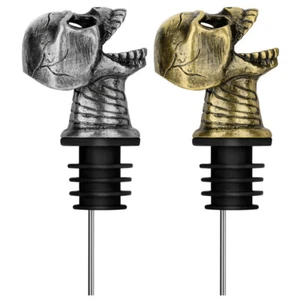 2-in-1 Skull Wine Aerator Pourer Spout and Stopper Wine Accessory for Men Women - Picture 1 of 17
