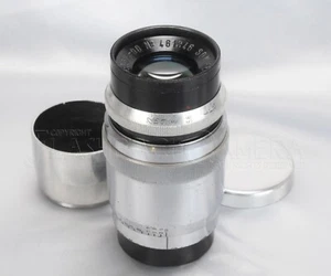 * RARE * SOM Berthiot Flor 90mm f3.5 Original for Leica LTM w/ hood #023677 - Picture 1 of 21