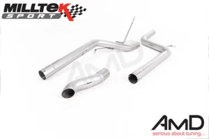 Milltek Volkswagen Caddy TDI Exhaust Non Resonated Cat Back / DPF Back 2003-2020 - Picture 1 of 1
