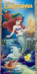 ENGLISH DISNEY CALIFORNIA ADVENTURE LITTLE MERMAID ARIEL GUIDE BROCHURE PAMPHLET - Picture 1 of 5