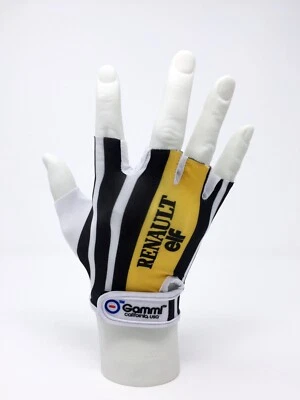 Guantes de ciclismo réplica de equipo Renault-Elf, vintage, guantes de ciclismo retro Foto 1 de 4