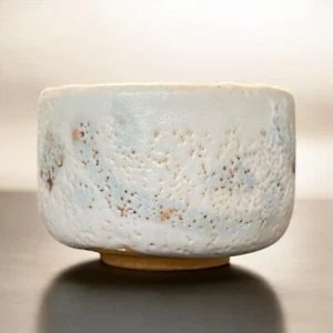 G0119 Japanese tea bowl Matcha ( NEZUMI_ SHINO )ash gray - Picture 1 of 6