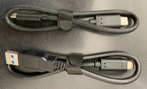 Paar USB 3.1 Gen 2 Typ C auf C und C auf A 14" Zoll Kabel, Macbook, Samsung - Bild 1 von 1