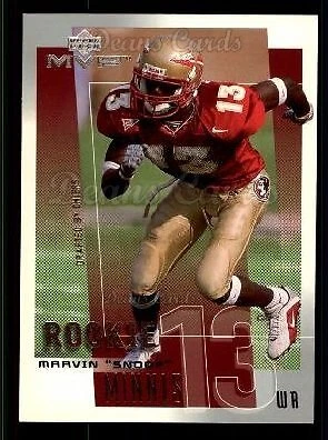 2001 Upper Deck MVP #309 Snoop Minnis Chiefs RC Florida St 8 - NM/MT - Image 1 of 1