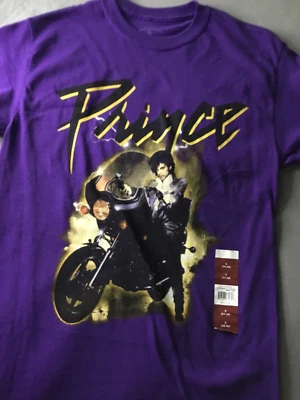 Prince Purple Rain Motorcycle Album Cover Vintage Retro Black T-Shirt 3XL NWT. - Image 1 of 3