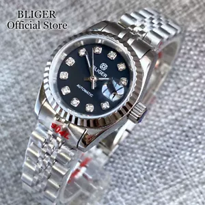 BLIGER 26mm Silver Gold NH05 Automatic Women Watch Stainless Steel Bracelet 2022 - Picture 1 of 36