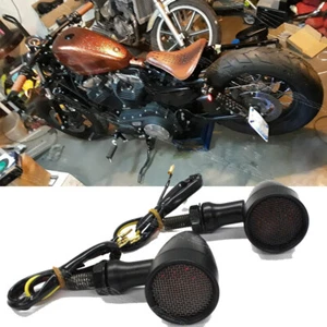 2X Luces traseras LED rojas de freno para motocicleta para Harley Sportster 883 1200 48 72 - Imagen 1 de 9