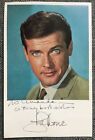 Roger Moore Hand Signed Colour Postcard The Saint James Bond Only £49.00 on eBay