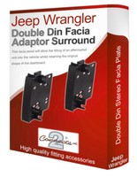 Jeep Wrangler stereo radio Facia Fascia adapter panel plate trim CD surround