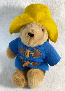 Eden Toys PADDINGTON BEAR 9" Peluche Peluche Abrigo Azul Sombrero Amarillo - Imagen 1 de 6