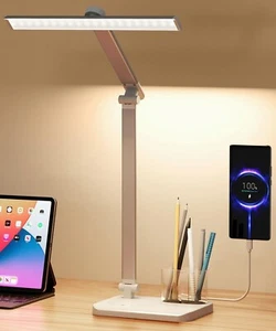 LED Desk Lamp with USB Charging Port, Eye-Caring Table Lamp, Touch Control - Picture 1 of 1