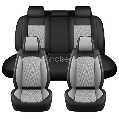 Juego de fundas de asiento delanteras y traseras impermeables 5 asientos para Mitsubishi Outlander Lancer Foto 1 de 4