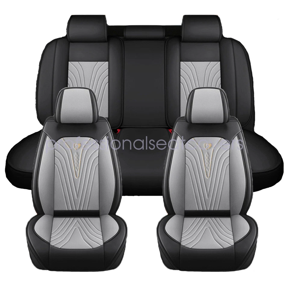 Front & Rear Seat Cover set Waterproof 5-Seats Fits Mitsubishi Outlander Lancer - Imagem 1 de 4