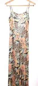 Jen's Pirate Booty NWOT Open Back Jumpsuit Size XS in Gray/Peach/Multi Floral - Picture 1 of 9