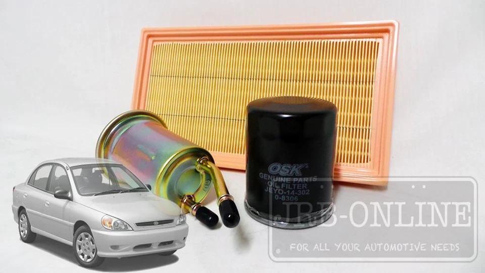 For Kia Rio BC A5D 1.5L 4cyl 2000~2005 AIR OIL FUEL FILTER SERVICE KIT - image 1 of 4