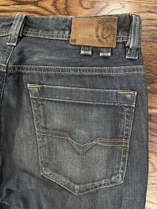 Diesel Jeans Mens 29x30 Blue Shazor Light Wash Denim Pockets - Picture 1 of 5