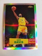 BARON DAVIS 2007-08 TOPPS CHROME REFRACTOR 57-58 VARIATION #7/999 WARRIORS #71