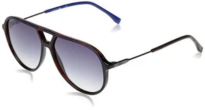 NEW Lacoste L927S 214 Havana & Blue Aviator Sunglasses with Grey Gradient Lenses - Picture 1 of 4