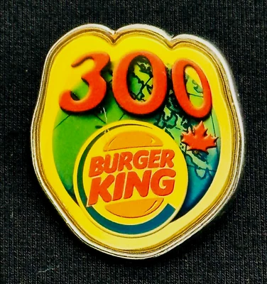 Lapel Pin Burger King Fast Food Restaurant 300 Vintage Colorful Collectible  - Image 1 of 4