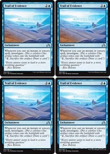 MTG - 4x TRAIL OF EVIDENCE - Shadows over Innistrad (U) - Picture 1 of 1