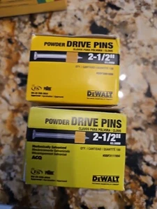 2 Pack DEWALT 100-Pack 2-1/2-in Galvanized Non-washered Drive Pin ACQ - Picture 1 of 1