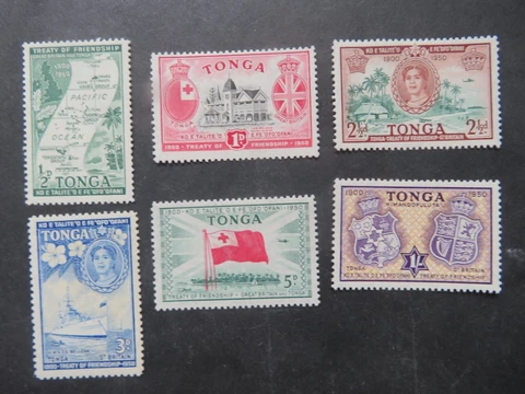 1951 Tonga 50th Anniversary Set SG95-100 Mounted Mint Cover