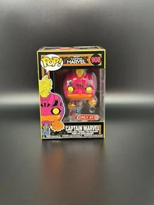 Funko Pop! Marvel - Blacklight Captain Marvel Target Exclusive - Double Boxed! - Picture 1 of 19