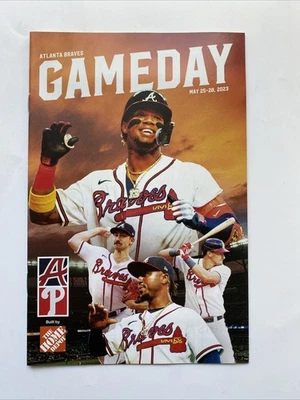 OUTKAST SGA Atlanta Braves Baseball 2023 Official Gameday Program vs PHI Acuna - Image 1 of 2