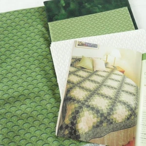 Kit Trapunta Dave's Catena Irlandese 82" x 102" Verde Panna Coordinati Tessuti Rivista - Foto 1 di 10