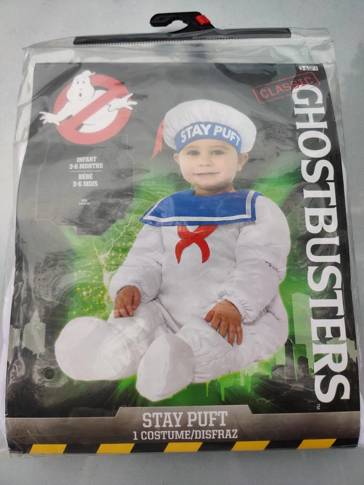 Ghostbusters Stay Puff Costume Infant 3-6 Months Baby Infant Halloween