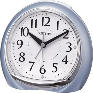 RHYTHM Alarm Clock Analog Continuous Second Hand Light Electronic Sound - Picture 1 of 4