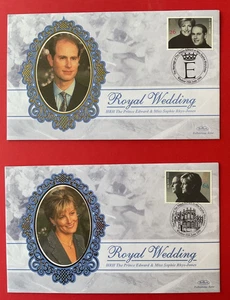Benham FDC s  1999 Royal wedding  First Day Covers - set of 2 - Ltd Ed- RefN 50 - Picture 1 of 3