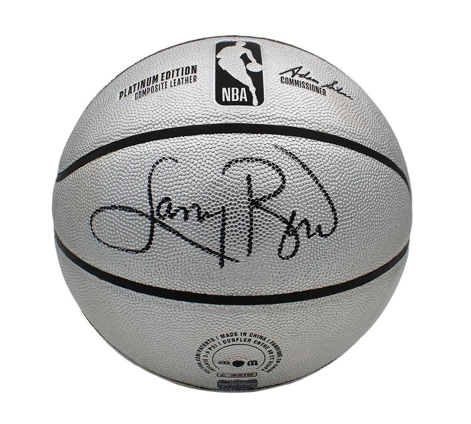 Larry Bird Autographed Wilson Platinum Basketball - JSA - Image 1 of 1