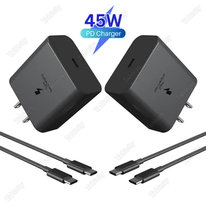 45W Super Fast Charger Power Adapter USB C Cable For Samsung S25 24 23 22 21 20 - Picture 1 of 8