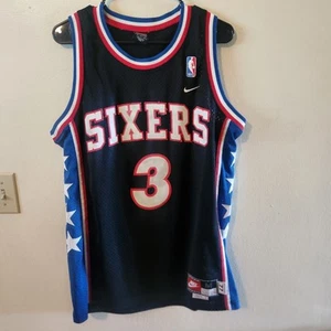 Vintage 76ers #3 Allen Iverson Jersey Nike Medium - Picture 1 of 5