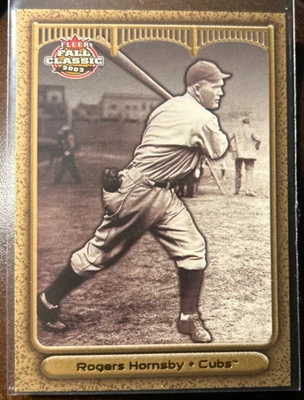 2003 Fleer Fall Classic Rogers Hornsby Cubs #'d 24/50 - Image 1 of 3