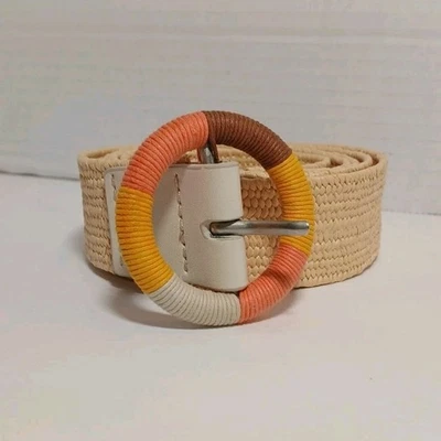 Women's Woven Belt - Ava & Viv™ Beige - Size 1X/2X - Image 1 of 4