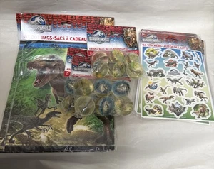 Jurassic World Loot And Loot Bags, Bounce Balls & Stickers New Party Pack - Picture 1 of 4